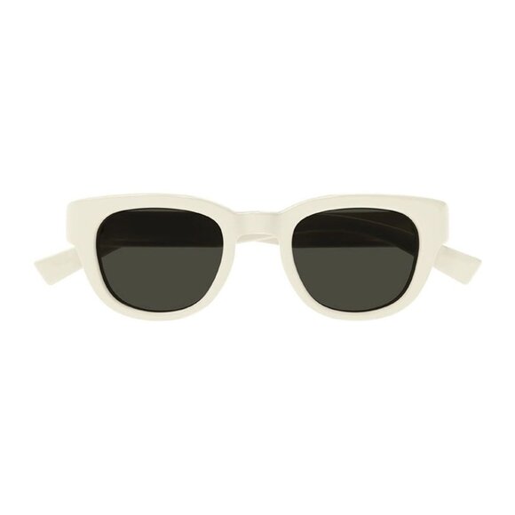 NEW SL675 005 SAINT LAURENT SUNGLASSES UNISEX ROUND IVORY EYEWEAR SL 675 005 - Picture 2 of 3